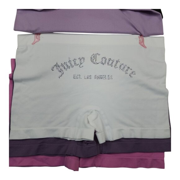 Juicy Couture 5 Pk Womens Intimates BoyShorts Panties Large Nylon/Spandex - Picture 8 of 13